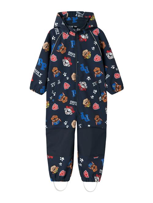 NAME IT Funktionsjakkesæt 'NMMAlfa08 Pawpatrol'  navy / cognac / rød / hvid