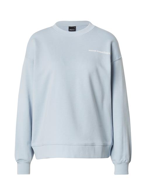Gina Tricot Sweatshirt  lyseblå / hvid