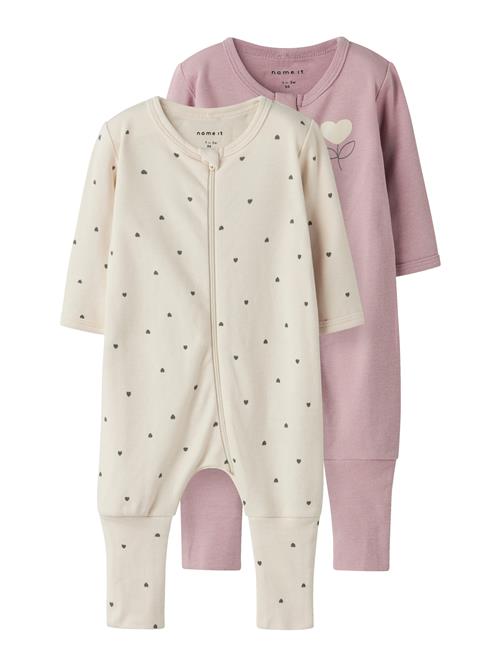 NAME IT Nattøj  lysebeige / mørkegrå / gammelrosa