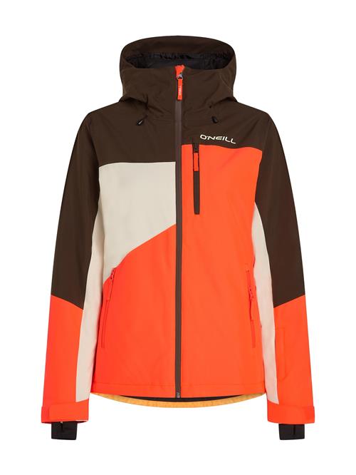 O'NEILL Sportsjakke 'Fwc'Cruz Triple'  mørkebrun / orange / hvid