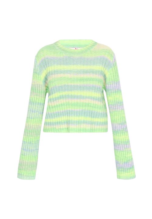 MYMO Pullover 'Young Fashion'  azur / gul / lysegrøn / lyserød