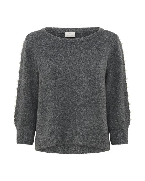 Kaffe Pullover 'Betty'  mørkegrå / grå-meleret