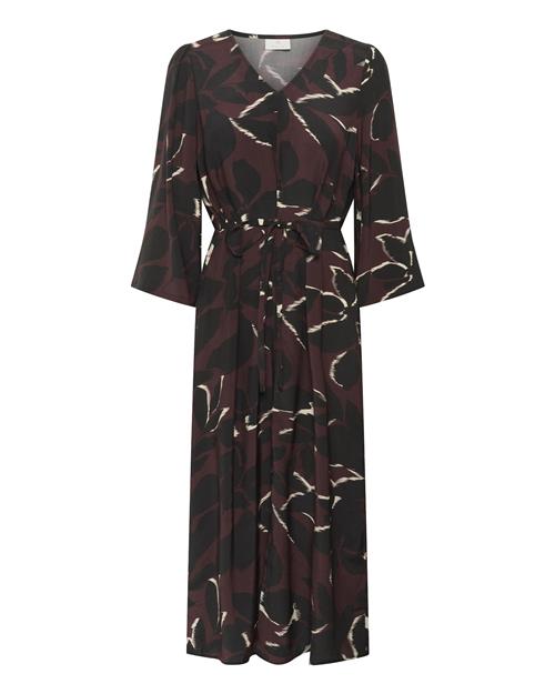 Kaffe Kjole 'KAMille'  lysebeige / bær / sort