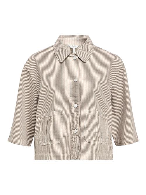 OBJECT Overgangsjakke 'OBJLOURDES'  brun / hvid