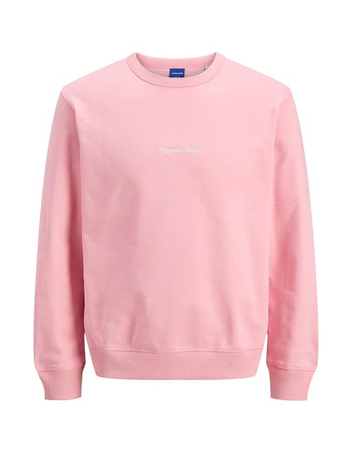 JACK & JONES Sweatshirt 'JORNorrebro'  lyserød / hvid