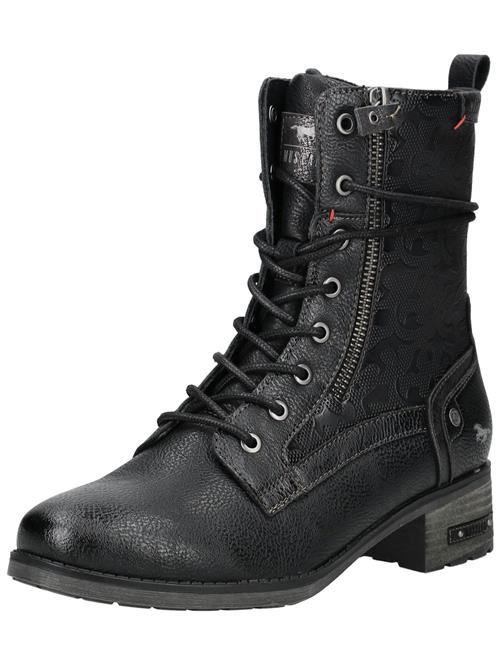 MUSTANG Snørestøvletter  sort