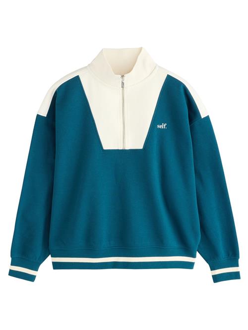 Next Sweatshirt  cyanblå / hvid