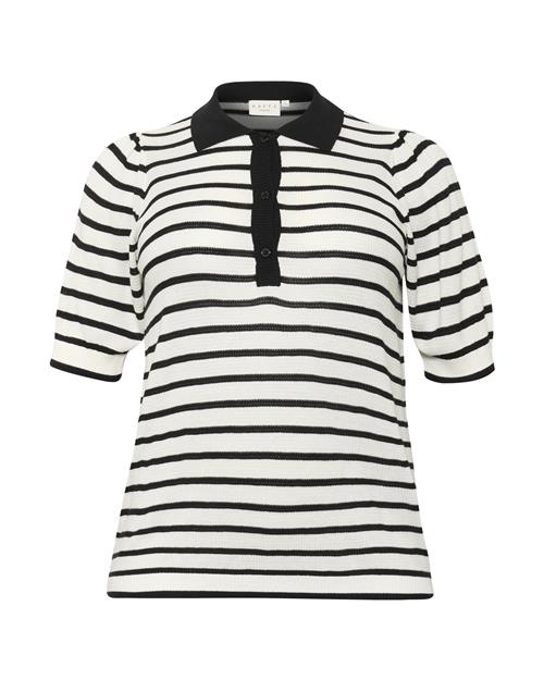 KAFFE CURVE Pullover 'Amana'  sort / hvid