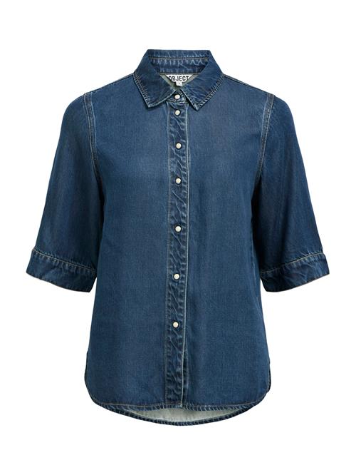 OBJECT Bluse 'OBJFRAME'  blue denim