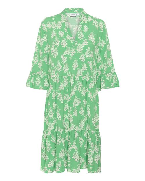 SAINT TROPEZ Kjole 'EdaSZ'  grøn / hvid