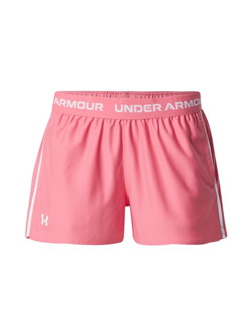 UNDER ARMOUR Sportsbukser 'Play-Up'  lyserød / hvid