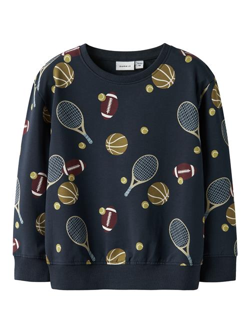 NAME IT Sweatshirt 'NMMKEATON'  navy / oliven / vinrød / hvid