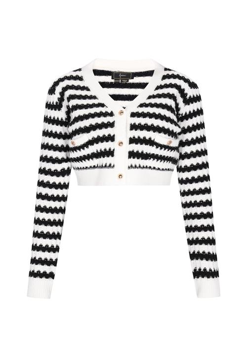faina Cardigan  sort / offwhite