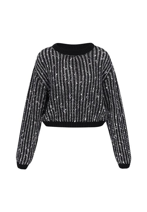 myMo ROCKS Pullover  sølvgrå / sort / hvid