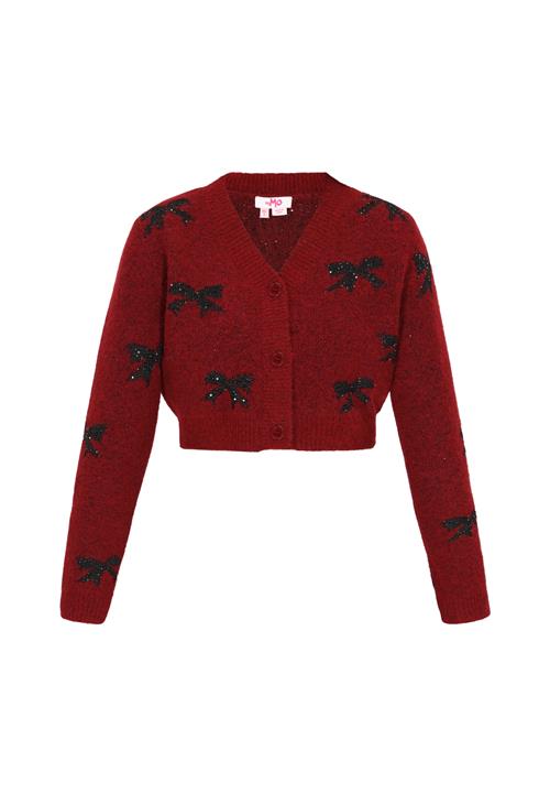 MYMO Cardigan  burgunder / sort