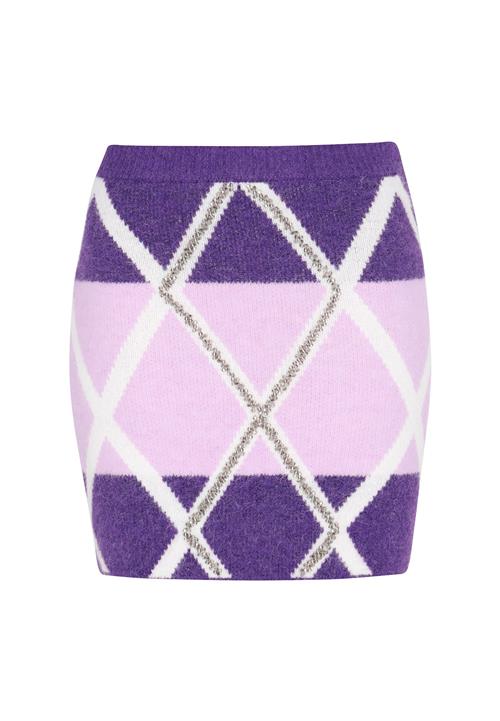 IZIA Nederdel  lilla / pastellilla / hvid