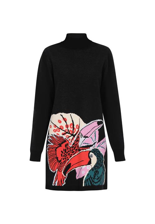 IZIA Strikkjole  blandingsfarvet / sort