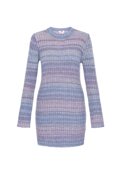 MYMO Strikkjole  blå / lilla