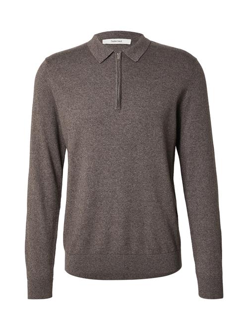 SELECTED Pullover 'SLHBERG'  mørkebrun
