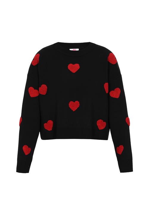 MYMO Pullover  rød / sort