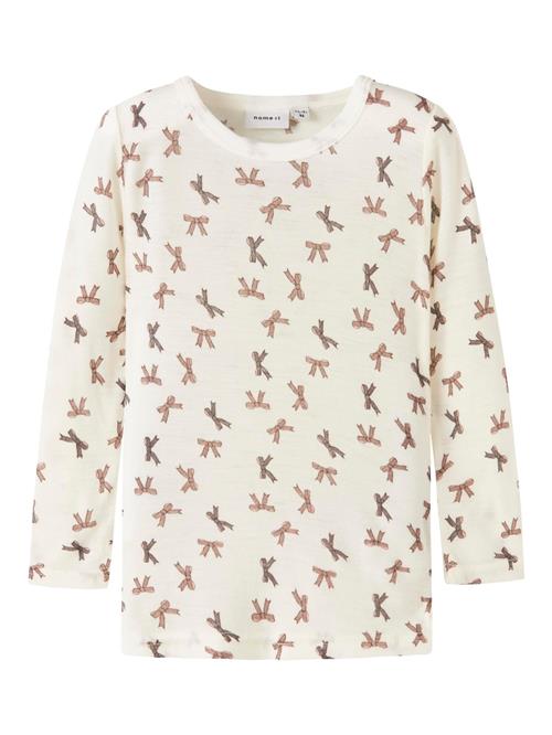 NAME IT Bluser & t-shirts  brun / lysebrun / naturhvid