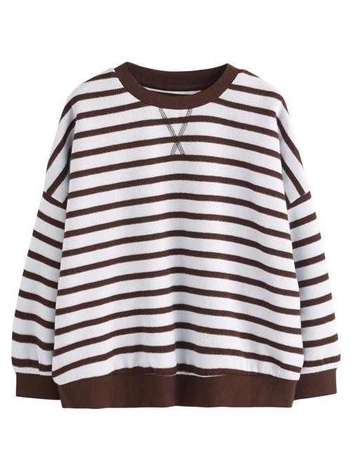 Next Pullover  mørkebrun / hvid