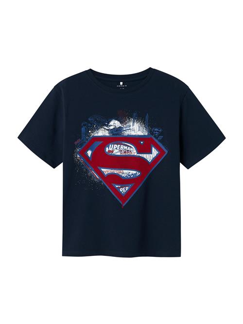 NAME IT Shirts 'NKMJAGS SUPERMAN'  navy / mørkeblå / brandrød / hvid