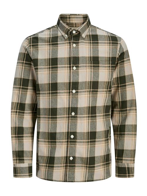 JACK & JONES Skjorte 'JPRBlubrook'  kit / honning / oliven