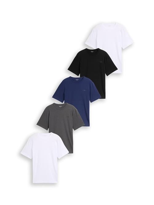 TOM TAILOR Bluser & t-shirts  ensian / mørkegrå / sort / hvid