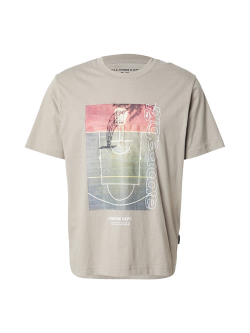 JACK & JONES Bluser & t-shirts 'JCOUNION'  grå / pastelgrøn / pastelrød / hvid
