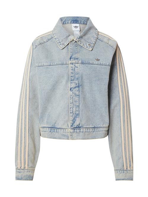 ADIDAS ORIGINALS Overgangsjakke 'ESS'  creme / blue denim