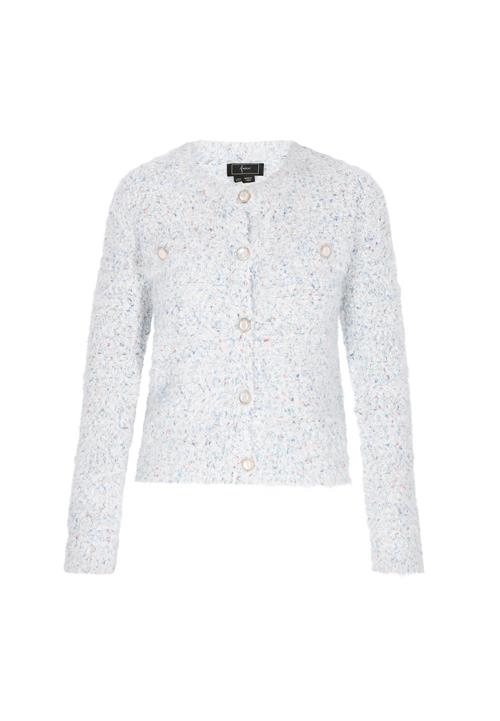 faina Cardigan  blå / rød / hvid