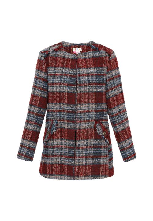 IZIA Blazer  beige / lyseblå / rødmeleret