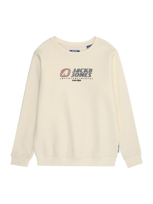 Jack & Jones Junior Sweatshirt 'JCOTIER'  creme / navy / lysviolet / sort