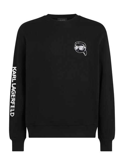Karl Lagerfeld Sweatshirt 'Ikon'  sort / hvid
