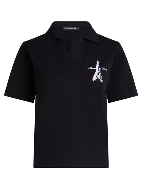 Karl Lagerfeld Shirts 'PARIS SKETCH EIFFEL'  blomme / sort / hvid
