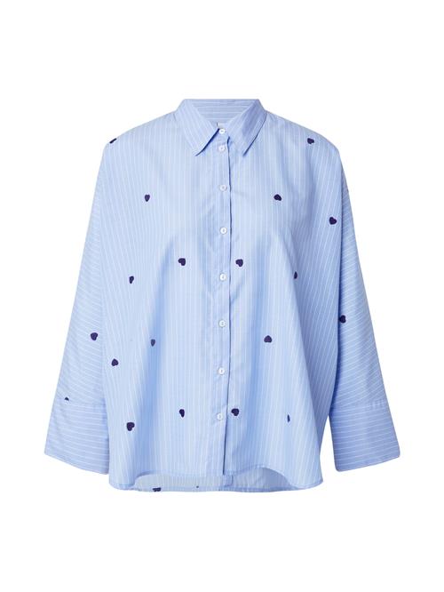 ONLY Bluse 'ONLNEW LINA GRACE'  marin / lyseblå / hvid