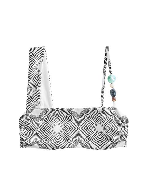 Next Bikinioverdel  sort / hvid