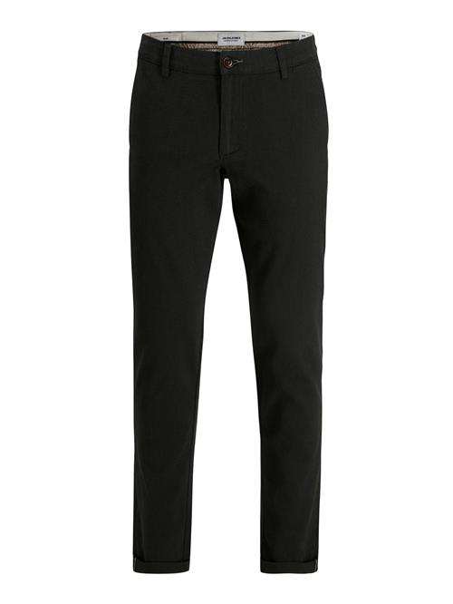 JACK & JONES Lærredsbukser 'JJMarco'  sort