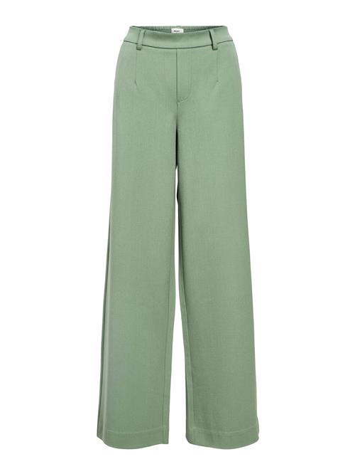 OBJECT Bukser med lægfolder 'OBJLisa'  lysegrøn