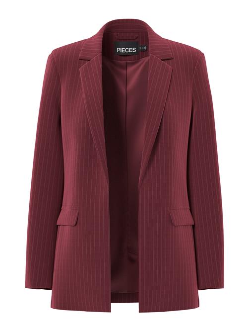 PIECES Blazer 'PCBossy'  rubinrød / hvid
