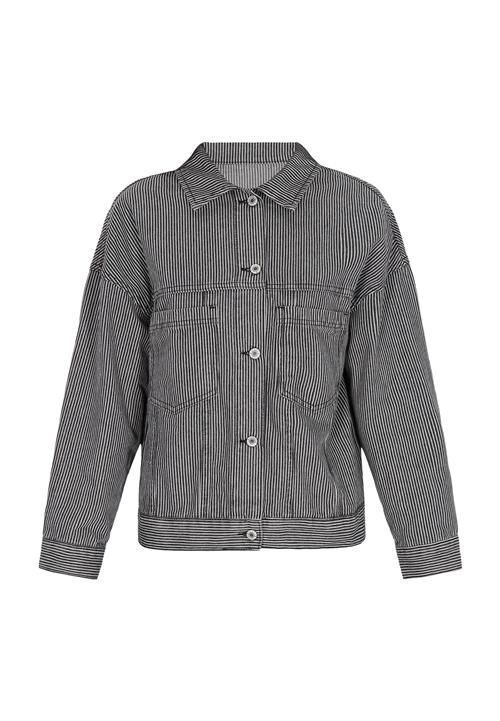 swirly Overgangsjakke  sort / hvid