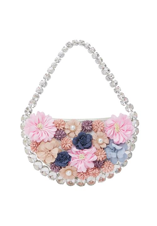 KRZY Håndtaske  navy / pastelblå / laks / lyserød