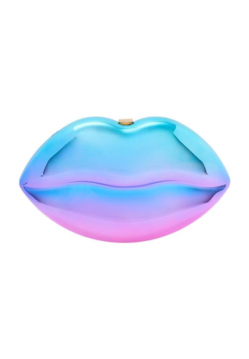 KRZY Clutch  blå / lys pink