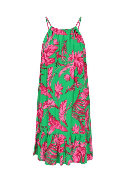 ebeeza Sommerkjole  grøn / pink