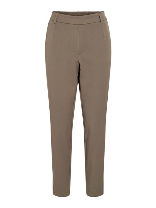 VILA Bukser med lægfolder 'VIVarone'  brun