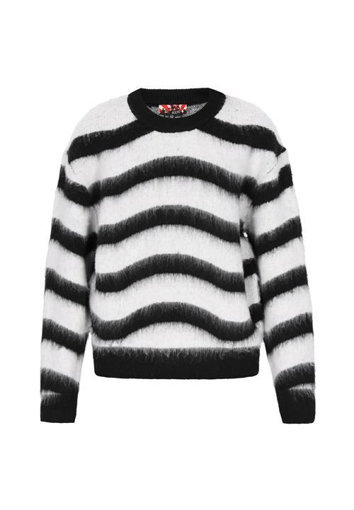 myMo ROCKS Pullover  sort / hvid