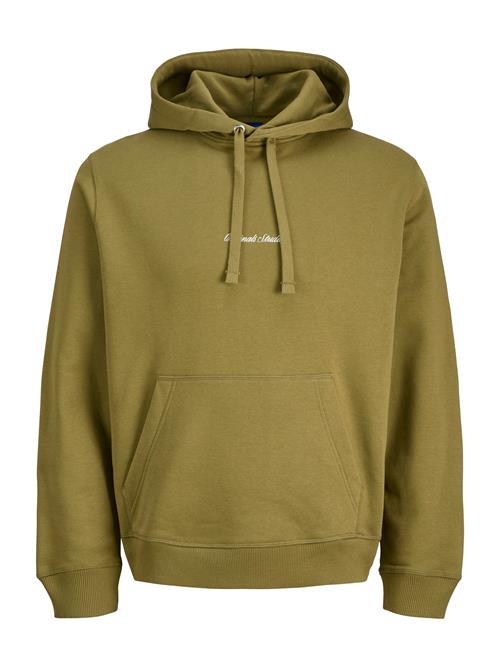 JACK & JONES Sweatshirt 'JORNorrebro'  oliven / hvid