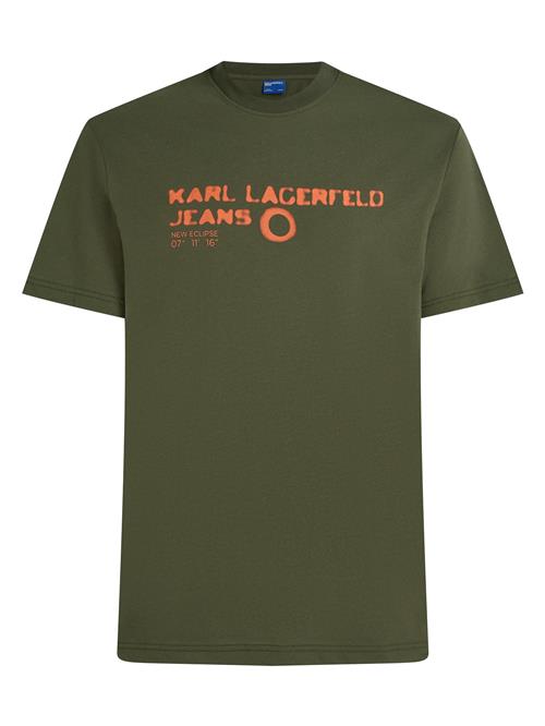 KARL LAGERFELD JEANS Bluser & t-shirts  mørkegrøn / orange