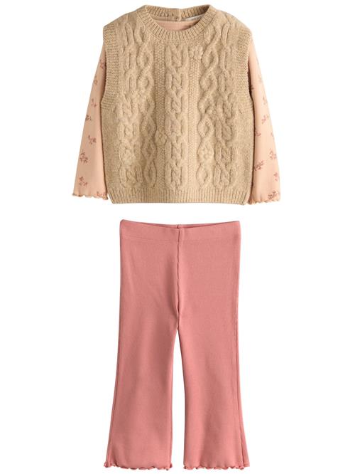 Next Sæt  sand / abrikos / pink